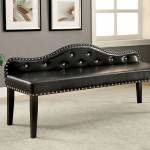 GWENYTH BENCH  BLACK CM-BN6883BK-L (LARGE)